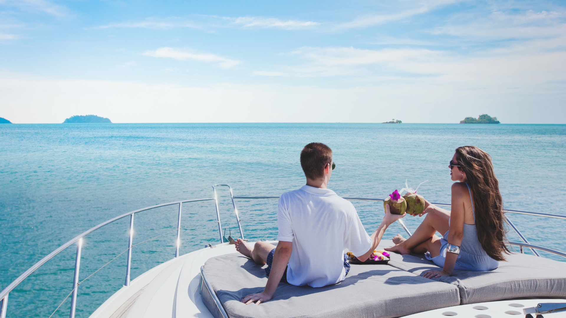 couple on a boat