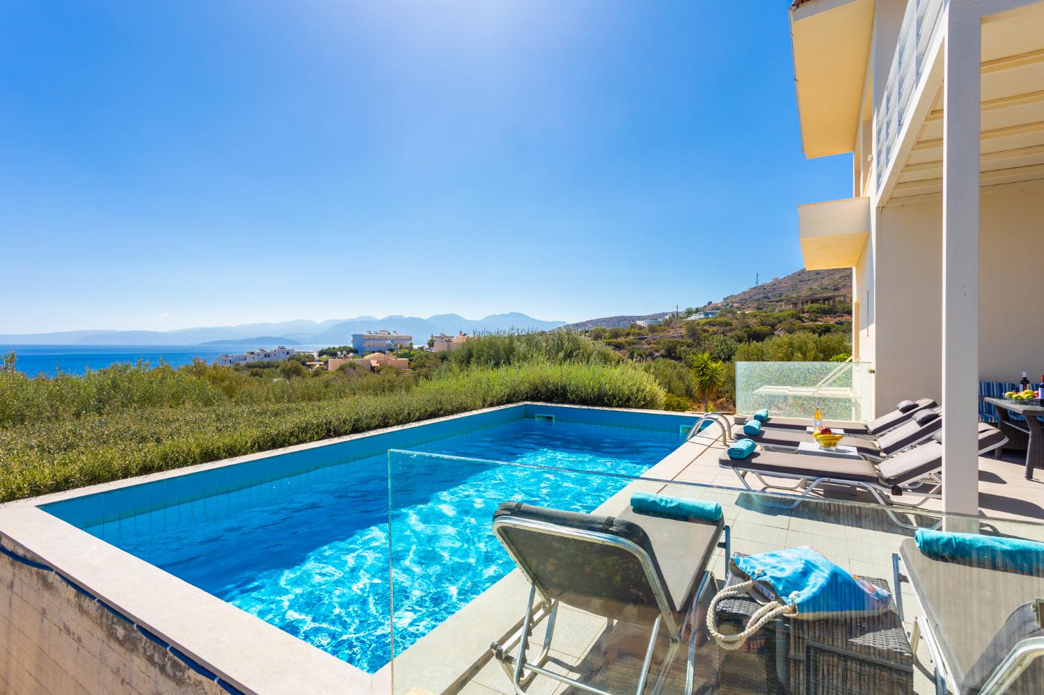 villa panorama elounda pool